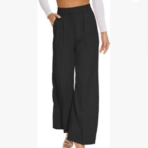 Funyyzo Black Pleated Pocket Pull On Dress Pants Size XL